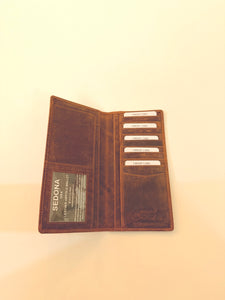 SEDONA® Men's Long Wallet-Vintage Buffalo Leather with RFID Protection