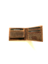 Load image into Gallery viewer, SEDONA® Bifold Wallet with Pullout id Window-Vintage Buffalo Leather
