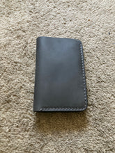 Load image into Gallery viewer, Vintage Cowhide Leather Bifold Wallet with Snap Closure
